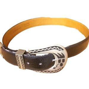 Al Beres Black Leather Belt